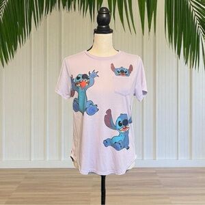 DISNEY Lavender Stitch Graphic T-Shirt – Size L (11-13)